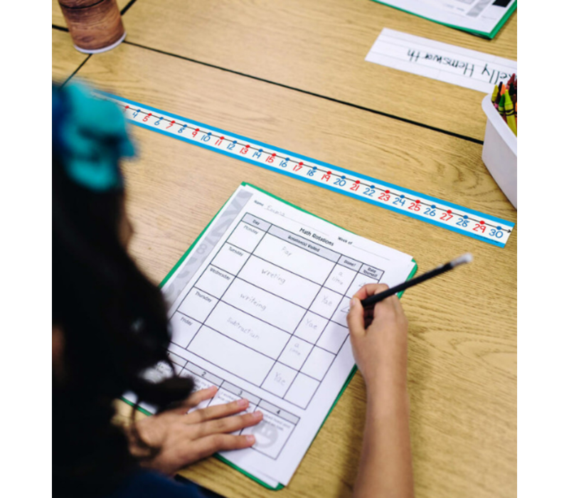 0-30 Number Line Desk Tape Grade K-3