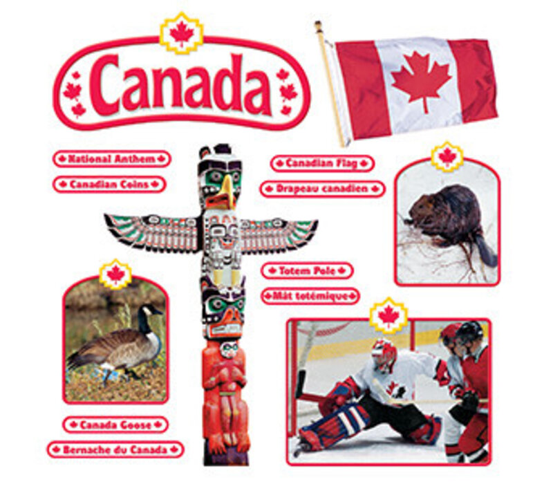 Canadian Symbols - English/French  Bulletin Board Set*
