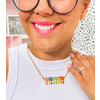 Lessons In Positivity Rhinestone Crayons Necklace*