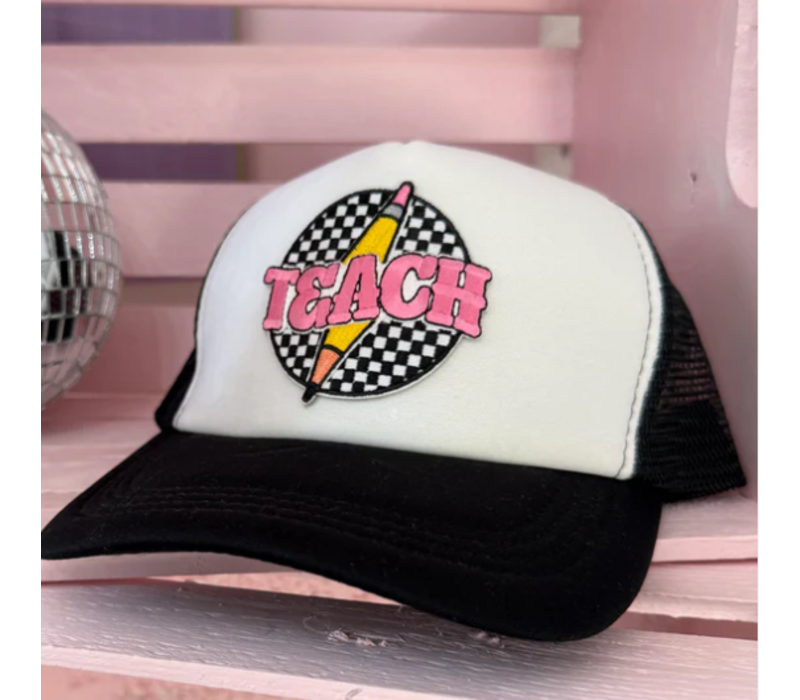 Checkered Teach Hat*
