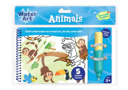 PEACEABLE KINGDOM Aminals Water Art Book* PEACEABLE KINGDOM Aminals Water Art Book*