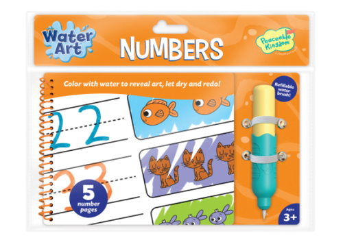 PEACEABLE KINGDOM Numbers Water Art Book*