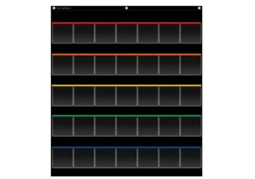 Teacher Created Resources Black Storage Pocket Chart