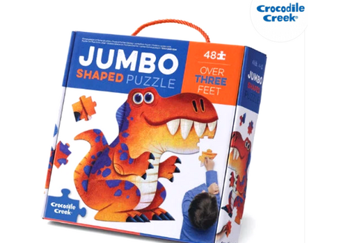 Crocodile Creek Crocodile Creek 48 Piece Jumbo Shaped Dinosaur Puzzle* Crocodile Creek Crocodile Creek 48 Piece Jumbo Shaped Dinosaur Puzzle*