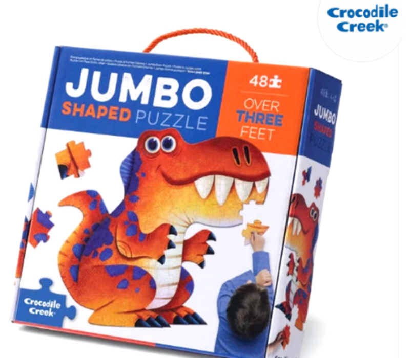 Crocodile Creek 48 Piece Jumbo Shaped Dinosaur Puzzle*