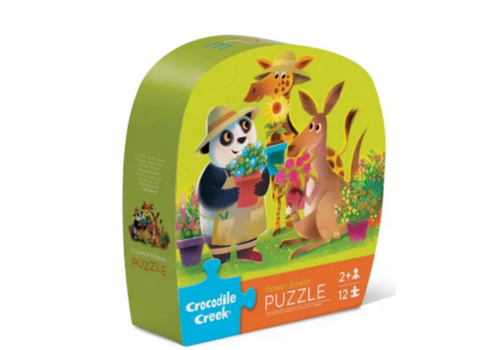 Crocodile Creek 12-pc Shaped box Puzzle/Flower Power*