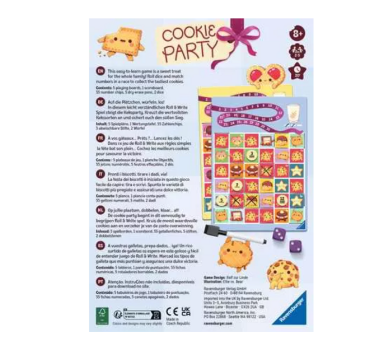 Cookie Party - Roll & Write Game*