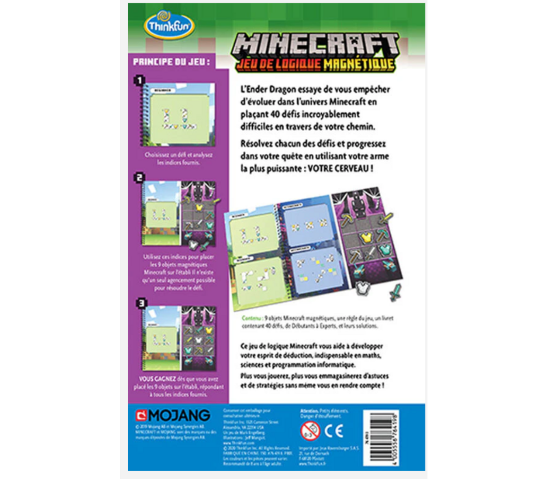 Minecraft Magnetic Travel Puzzle - French Edition*