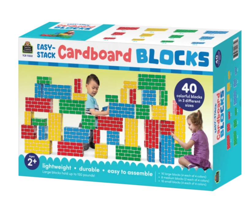 Easy-Stack Cardboard Blocks (40-Piece Set)*