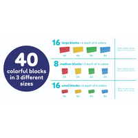 Easy-Stack Cardboard Blocks (40-Piece Set)*
