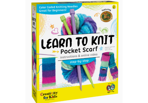 Faber-Castell Learn To Knit A Pocket Scarf Craft Kit*
