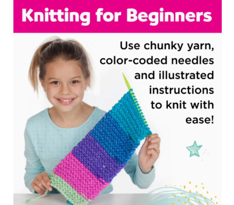Learn To Knit A Pocket Scarf Craft Kit*
