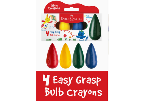Faber-Castell Little Creatives Easy Grasp Bulb Crayons Set of 4*