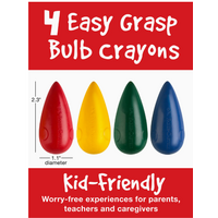 Little Creatives Easy Grasp Bulb Crayons Set of 4*