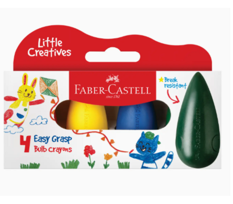 Little Creatives Easy Grasp Bulb Crayons Set of 4*