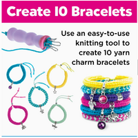 Quick Knit Charm Bracelets Diy Craft Kit For Kids*