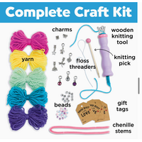 Quick Knit Charm Bracelets Diy Craft Kit For Kids*