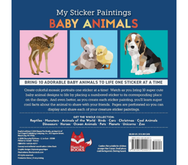 My Sticker Paintings - Baby Animals*