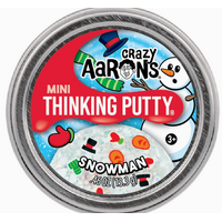 Crazy Aarons Snowman Mini 2 Inch Thinking Putty Tin*
