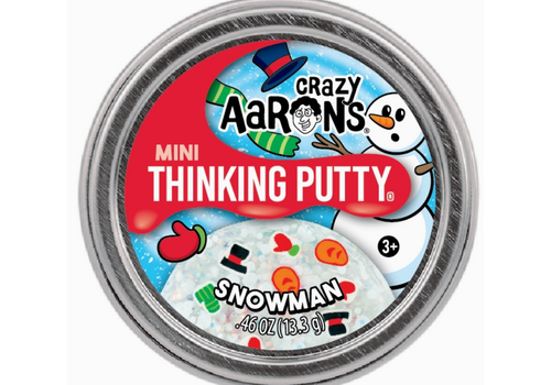 crazy aarons Crazy Aarons Snowman Mini 2 Inch Thinking Putty Tin