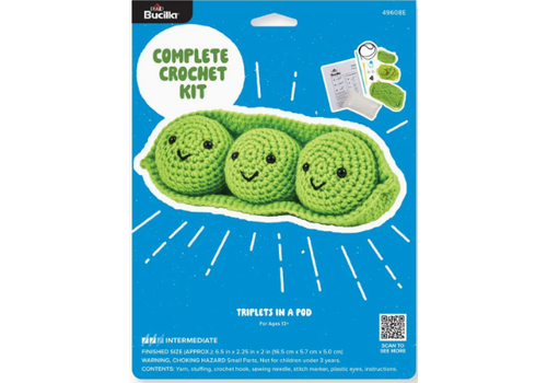 Plaid Crafts Crochet Kit - Triplets in A Pod*