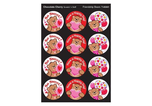 Trend Enterprises Friendship Bears Chocolate/Cherry Scent Scratch 'n Sniff (D)*