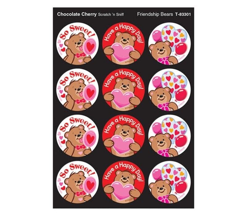 Friendship Bears Chocolate/Cherry Scent Scratch 'n Sniff*
