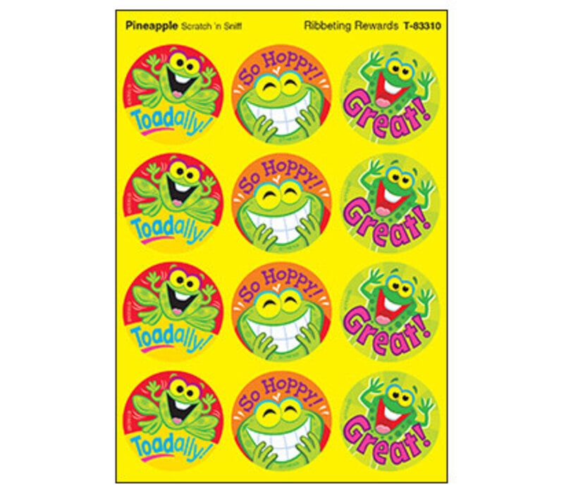 Ribbeting Rewards / Pineapple Stinky Stickers *