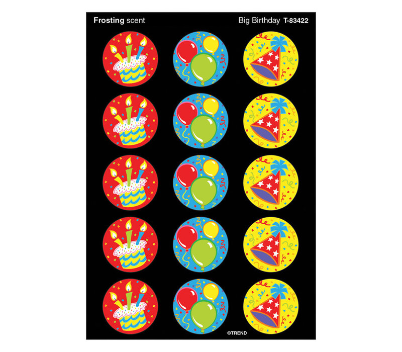 Big Birthday/Frosting Stickers (D)*