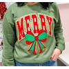 Lessons In Positivity Varsity Merry Patch Sweater - small*