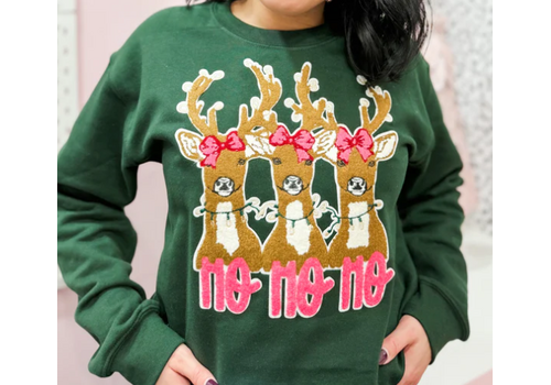 Lessons In Positivity Three's a Sleigh Sweater - medium*