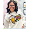 Lessons In Positivity Coffee Teach Repeat Sweater -  small*