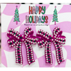 Merry Mauve Bow Earrings*