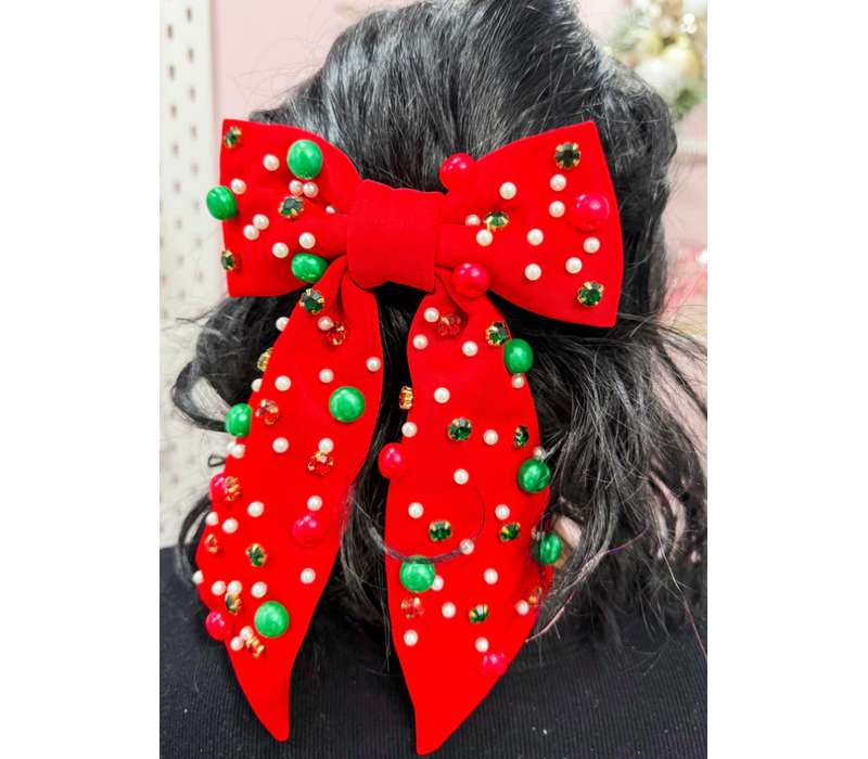 Ruby Reverie Holiday Hair Bow*