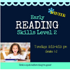 Early Reading Skills  - Level 2  Winter  2026 Tuesdays 5:15-6:15 pm*