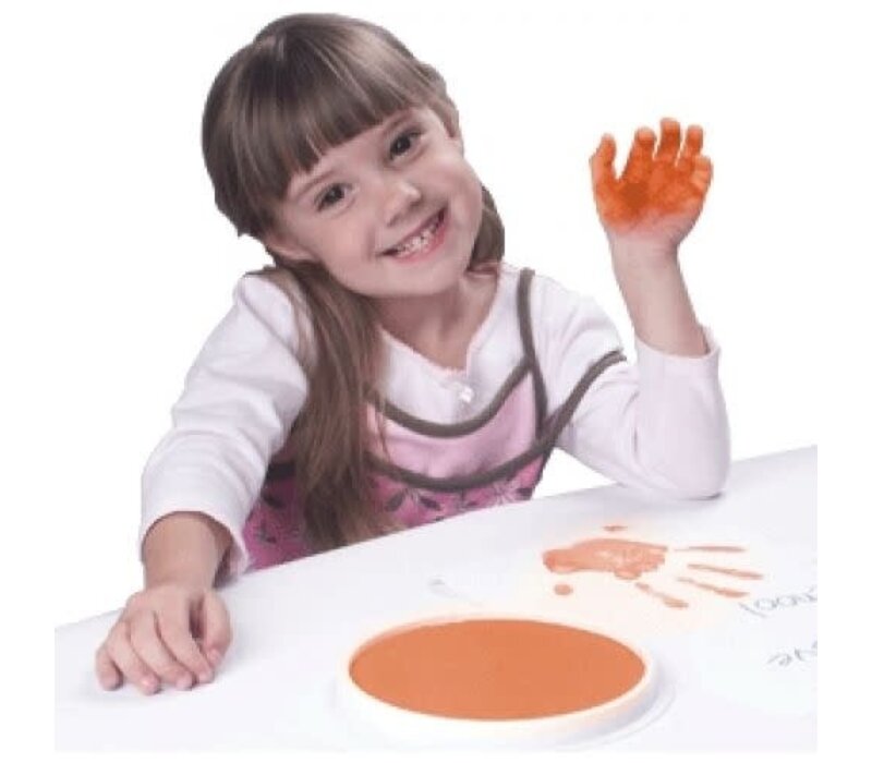 Ready2Learn Circular Jumbo Orange Washable Stamp Pad