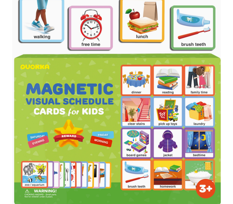 Behavior and  Chore Chart / Visual Schedule  For Kids - Magnetic Calendar
