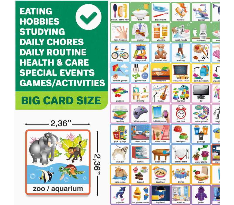 Behavior and  Chore Chart / Visual Schedule  For Kids - Magnetic Calendar