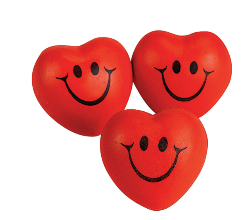 Valentine Heart Stress Balls - sold individually