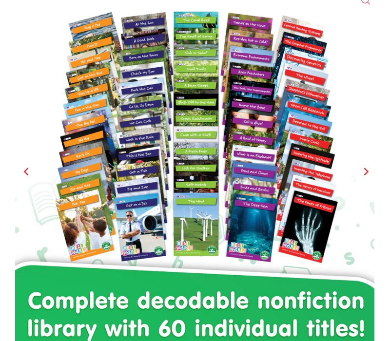 Real World Non-Fiction Hi-Lo Decodables Boxed Set