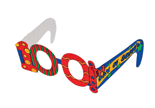 fun express Color Your Own 100th Day of School  Glasses (12 per package)