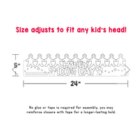 Happy 100th Day Crowns - Colour Your Own (24 per package)