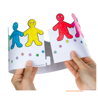 Happy 100th Day Crowns - Colour Your Own (24 per package)