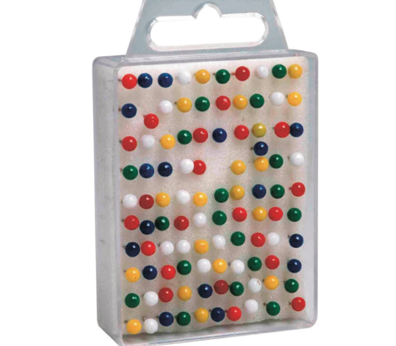 Acme United Map Tack Pushpins- 100 per package