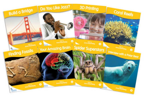 JUNIOR LEARNING Fantail Readers: Non-Fiction - Gold (set of 8) Reading Level 21-22, Guided Reading Level L-N