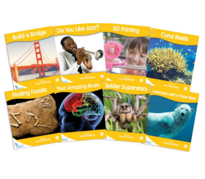 Fantail Readers: Non-Fiction - Gold (set of 8) Reading Level 21-22, Guided Reading Level L-N