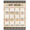 Creative Teaching Press Core Decor Black, White, and Wood Happy Birthday  Chart/Poster