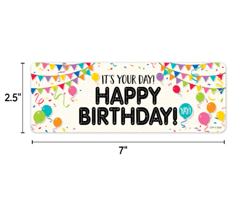 Core Decor Happy Birthday Bookmark NEW!