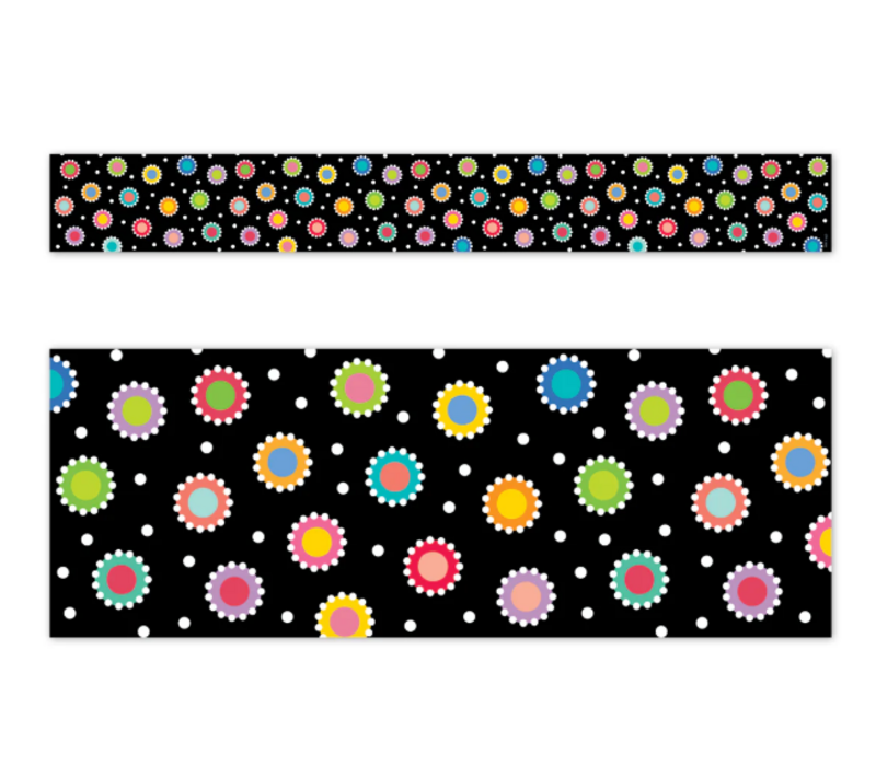 Core Decor Dotted Dots on Black  Border
