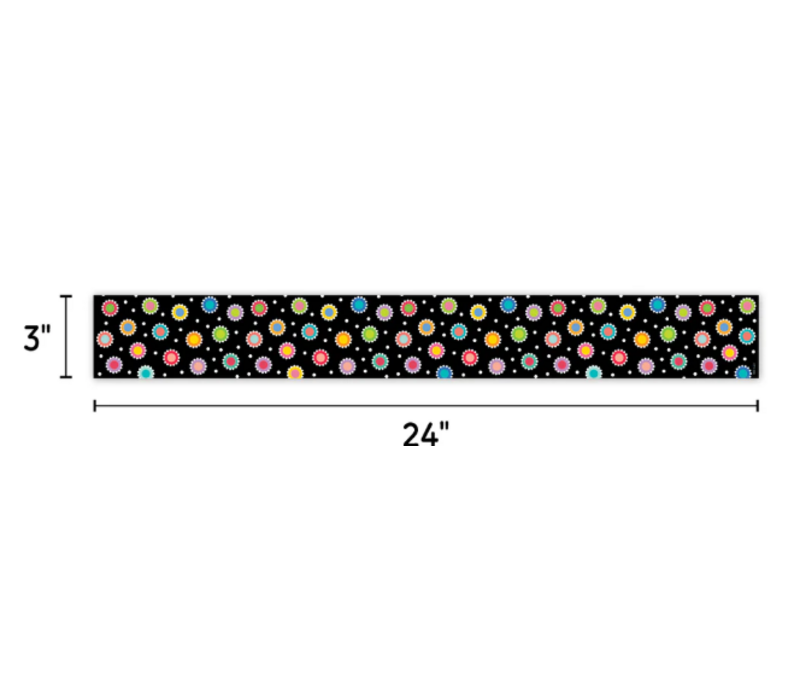 Core Decor Dotted Dots on Black  Border